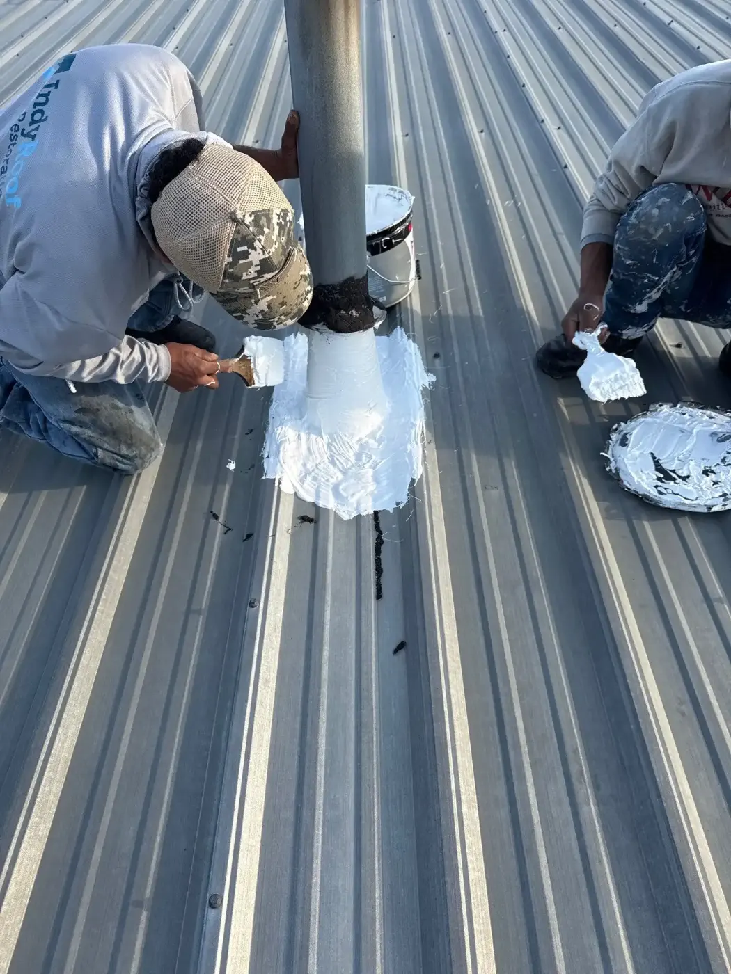 Commercial roof inspection documented in North Salem