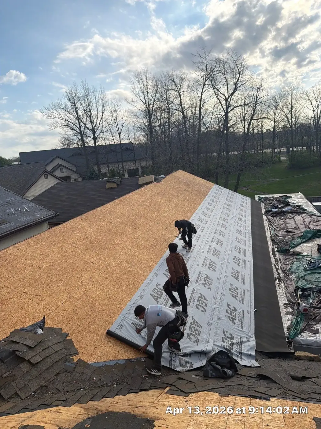 Commercial roof inspection documented in North Salem
